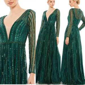 Green Mac Duggal Gown